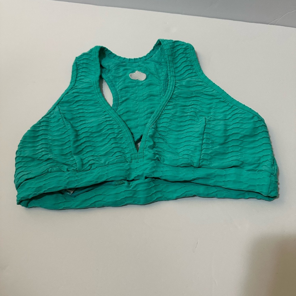 Booty by Brabants | Croco Deep V Top in Teal